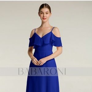 Royal Blue Prom Bridesmaids Dress: Babaroni Size 6